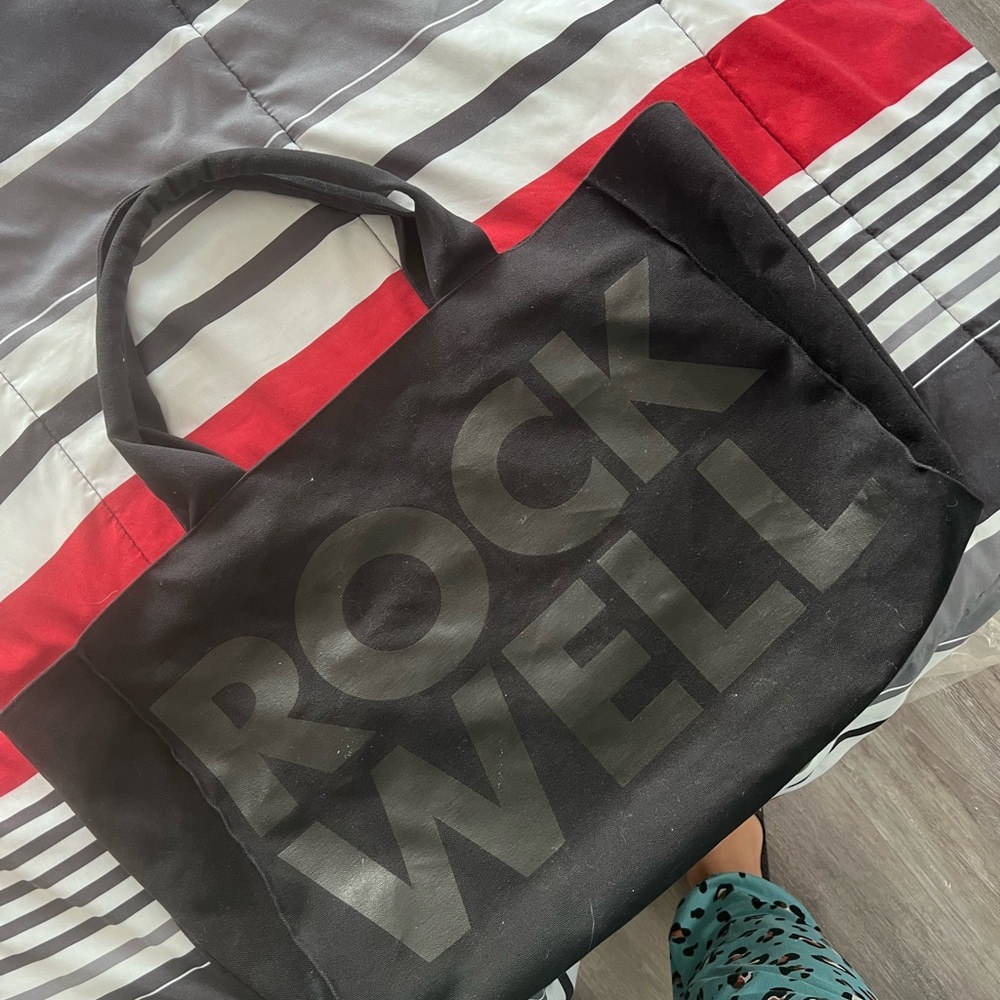 Rockwell Black Tote Bag